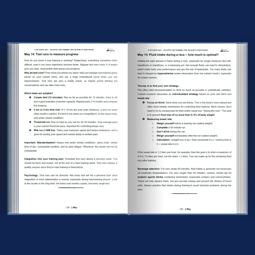 Version anglaise : Un conseil chaque jour - Comment devenir plus rapide, plus en forme et plus réussi en course à pied