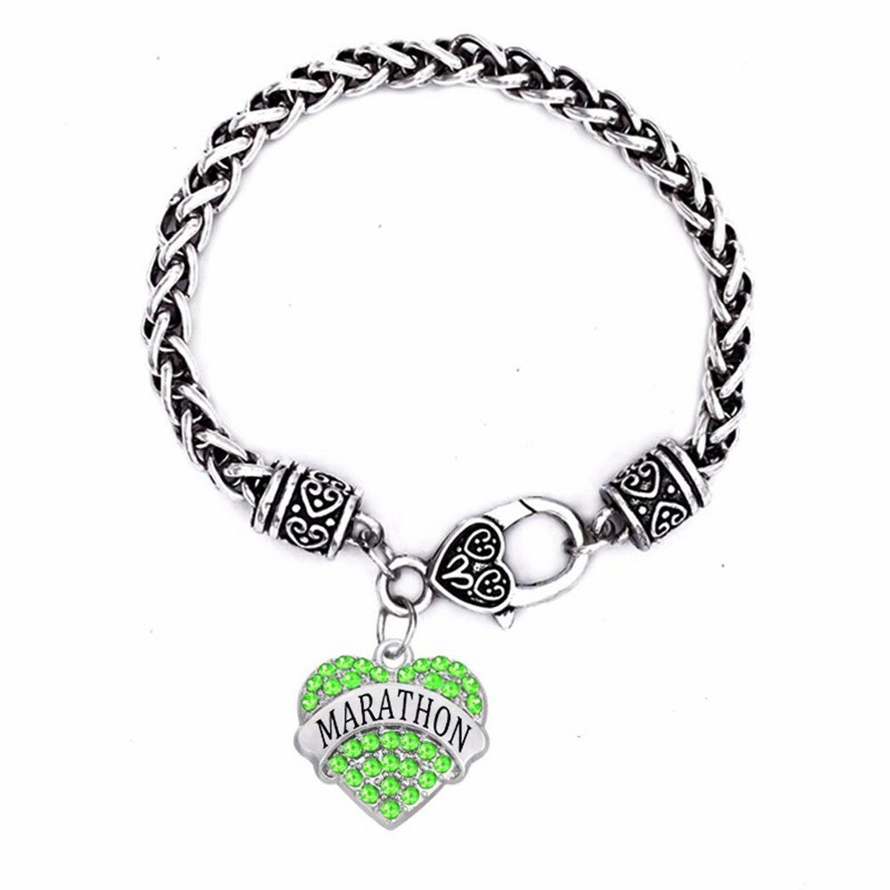 Marathon Armband mit Strass-Stein