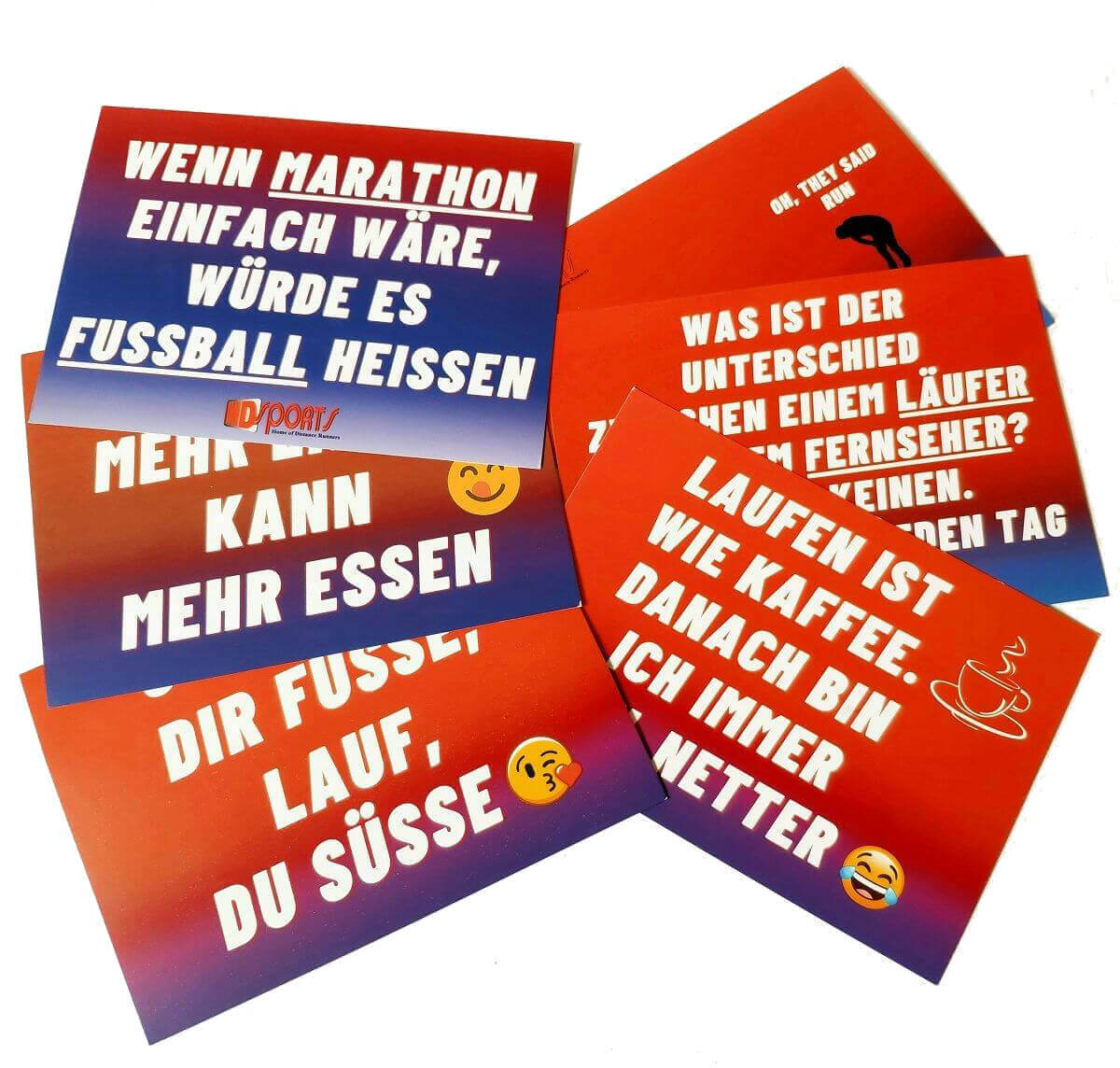 Lustige Postkarten Laufen #01 - #06