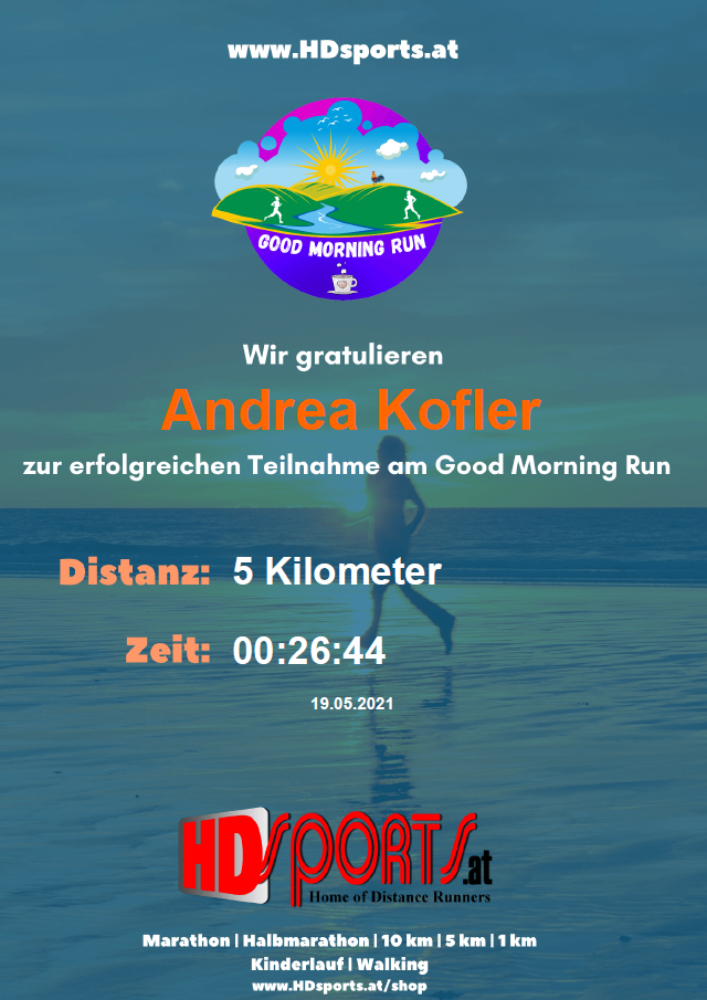 Good Morning Run (inkl. Medaille)