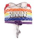 Love Running - Regenbogen-Armband