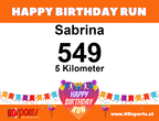 Happy Birthday Run (inkl. Medaille & Goodies)