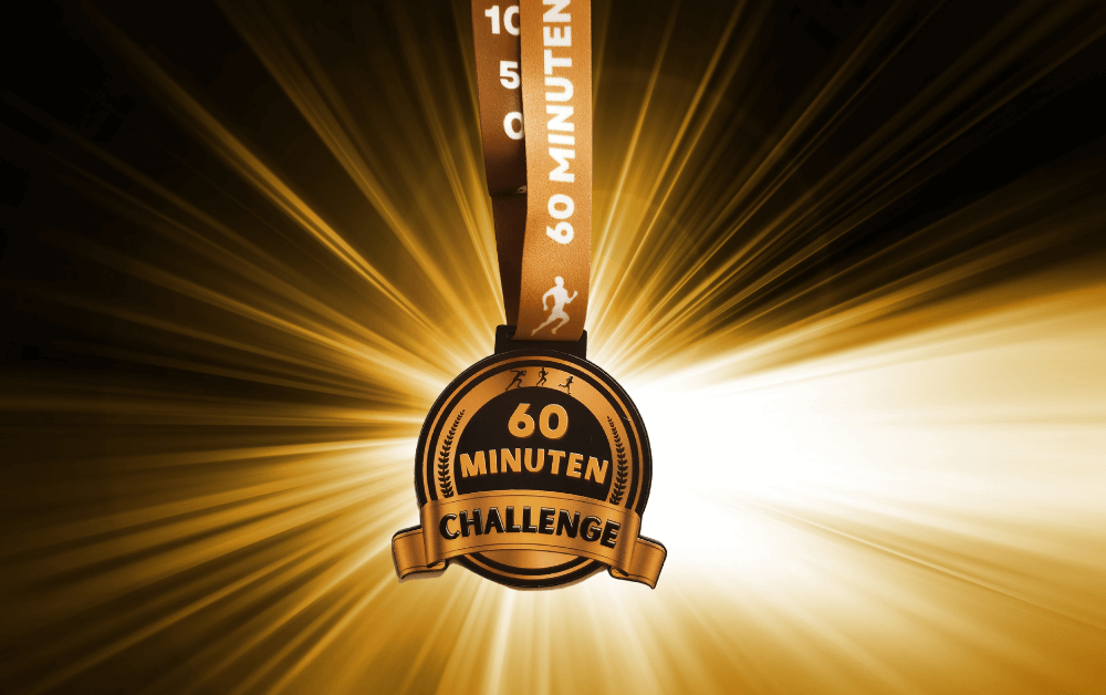 60-Minuten Challenge (inkl. Medaille & Goodies)