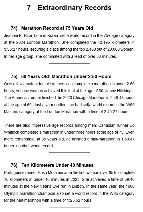 300 Extraordinary Stories and Fun Facts about Running