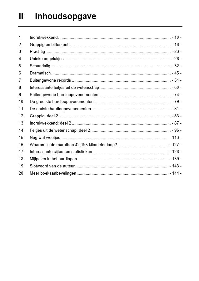 Version néerlandaise : 300 histoires extraordinaires et anecdotes amusantes sur la course à pied