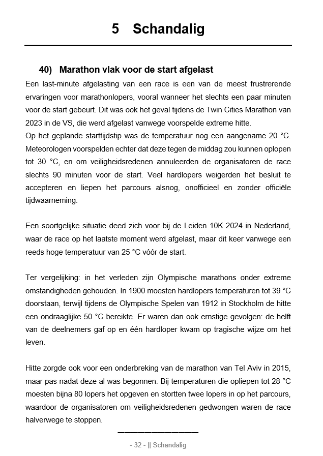 Version néerlandaise : 300 histoires extraordinaires et anecdotes amusantes sur la course à pied