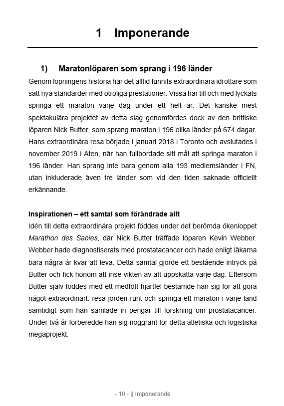 300 fascinerande berättelser och roliga fakta om löpning