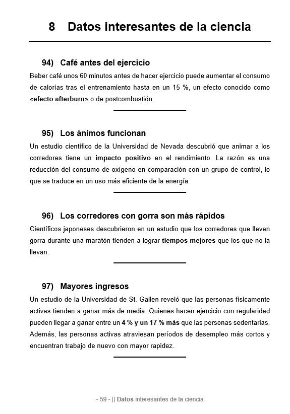 Spanish version: 300 Extraordinary Stories and Fun Facts about Running