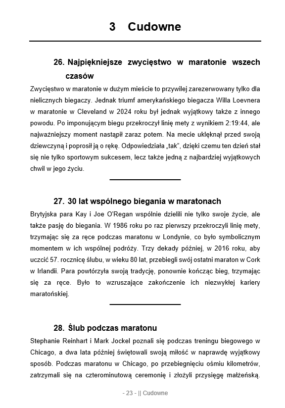 300 niezwykłych historii i ciekawostek o bieganiu