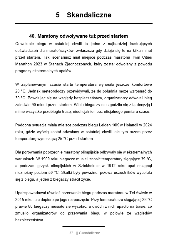 300 niezwykłych historii i ciekawostek o bieganiu