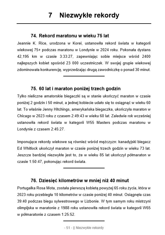 300 niezwykłych historii i ciekawostek o bieganiu