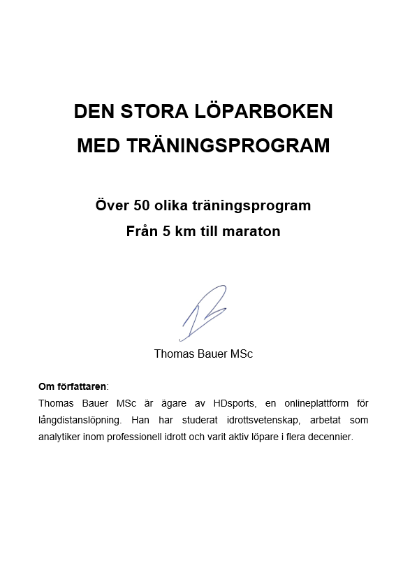 Den stora löparboken med träningsprogram