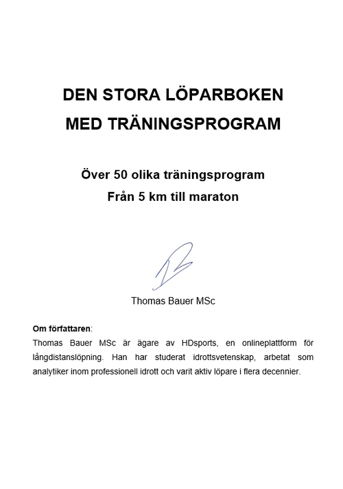 Den stora löparboken med träningsprogram