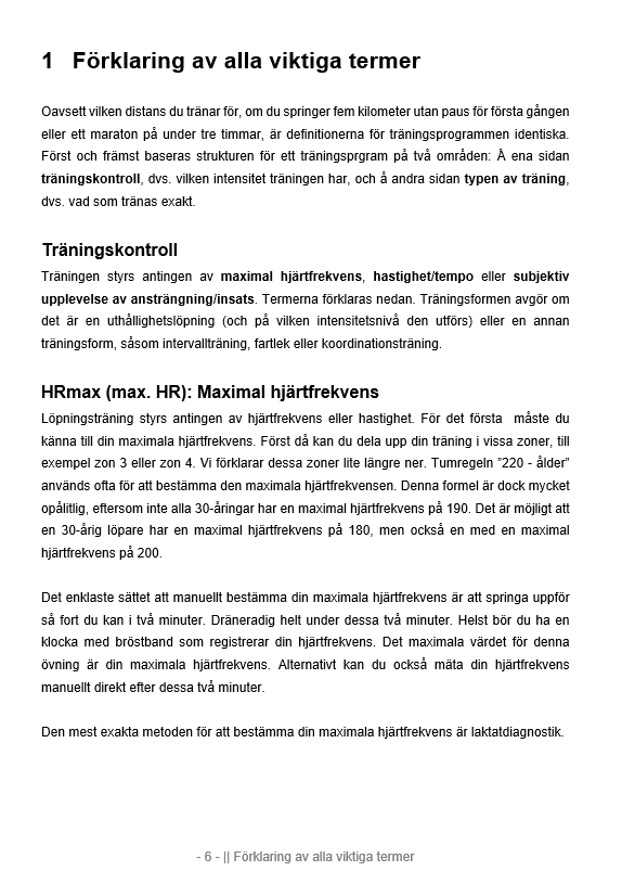 Den stora löparboken med träningsprogram