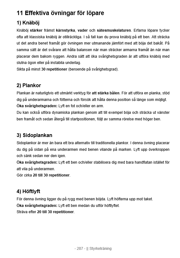 Den stora löparboken med träningsprogram