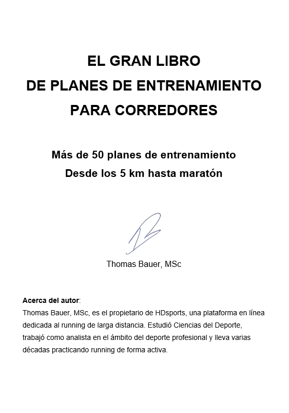 Spanish version: The Big Book of Training Plans for Runners