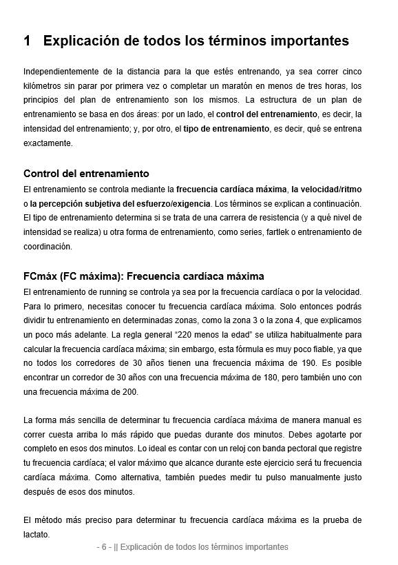 Spanish version: The Big Book of Training Plans for Runners