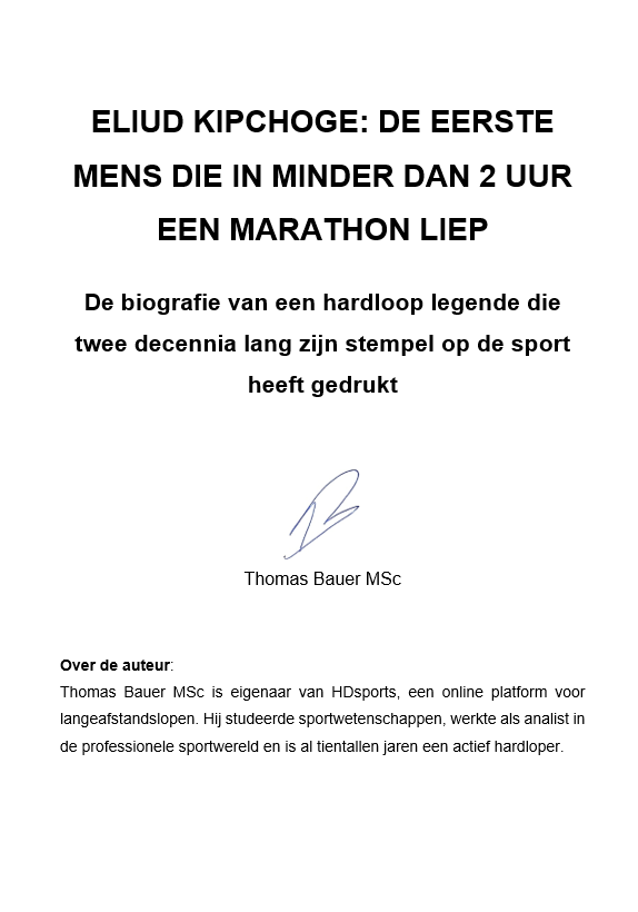 Eliud Kipchoge - De eerste mens die in minder dan 2 uur een marathon liep