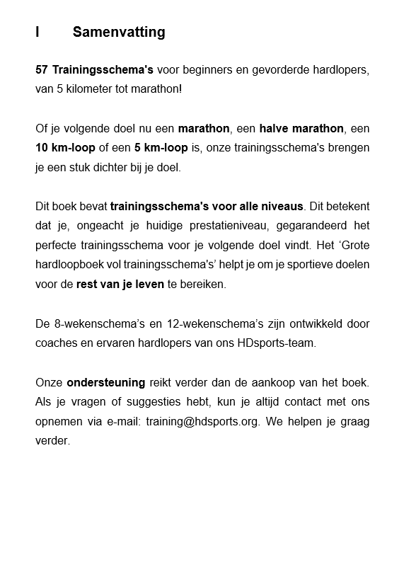 Het grote hardloopboek vol trainingsschema's