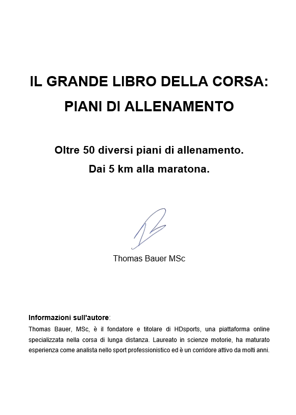 Il grande libro della corsa: piani di allenamento