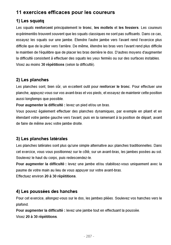 Le grand livre des programmes d'entraînement pour la course à pied
