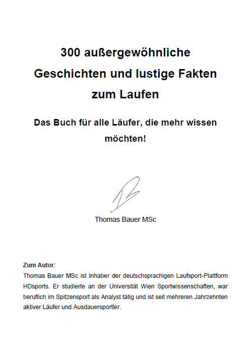 300 außergewöhnliche Geschichten und lustige Fakten zum Laufen