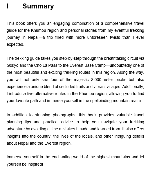 Trekking in the Nepalese Himalayas and to Mount Everest Base Camp