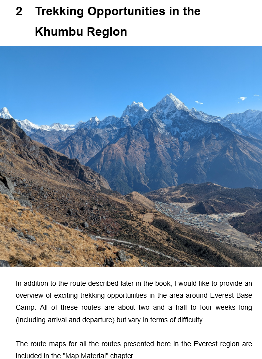 Trekking in the Nepalese Himalayas and to Mount Everest Base Camp