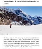 Trekking in the Nepalese Himalayas and to Mount Everest Base Camp