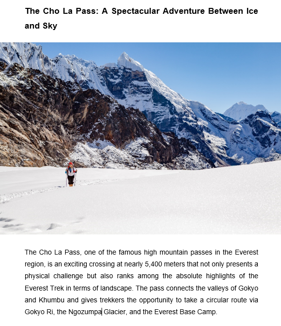 Trekking in the Nepalese Himalayas and to Mount Everest Base Camp