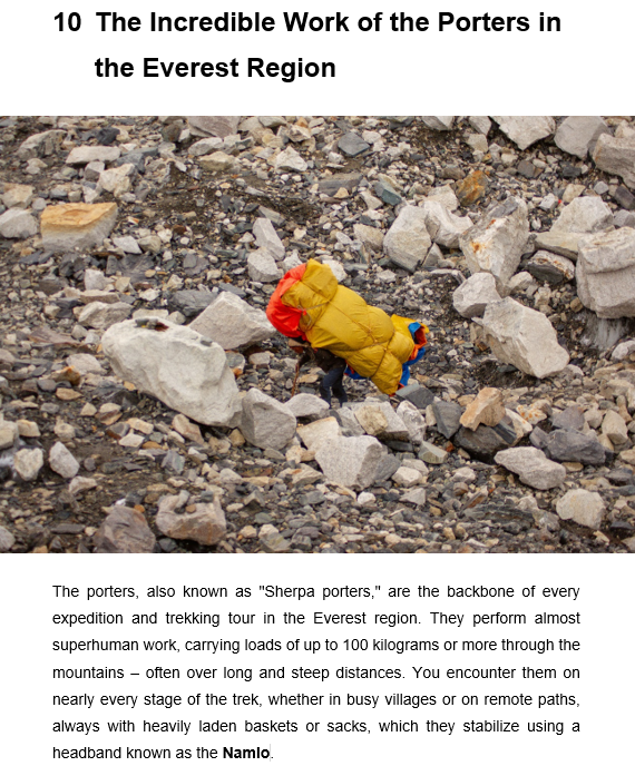 Trekking in the Nepalese Himalayas and to Mount Everest Base Camp