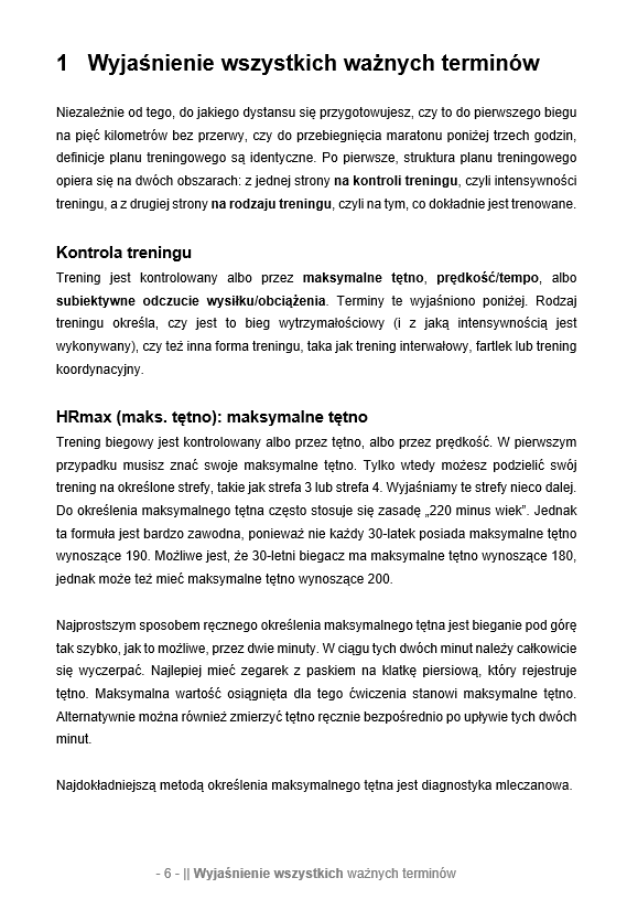 Wielka Książka z Planami Treningowymi dla Biegaczy