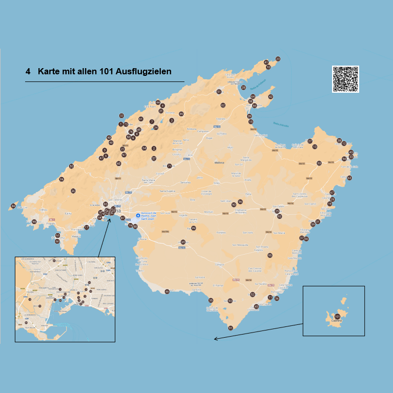 Mallorca - Die 101 schönsten Sehenswürdigkeiten & Aktivitäten: