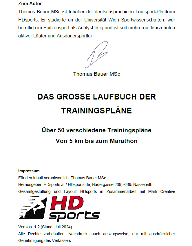 Das große Laufbuch der Trainingspläne