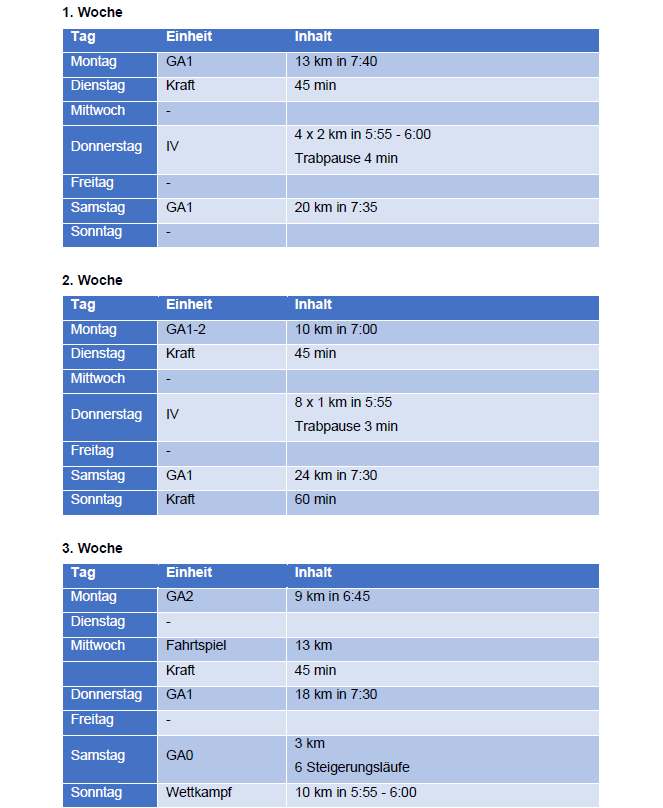 Das große Laufbuch der Trainingspläne