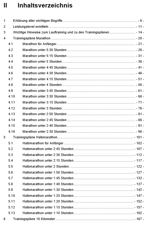 Das große Laufbuch der Trainingspläne